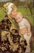 Melchers, Gari Julius Motherhood oil painting artist